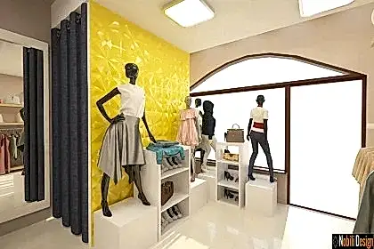 Interior design clothes shop