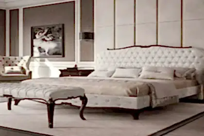 Classic bedroom furniture Opera - Luxury upholstered beds