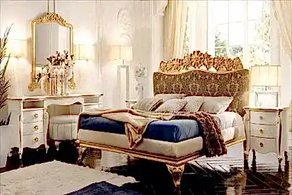 Luxury Italian furniture Amelie Gold Collection