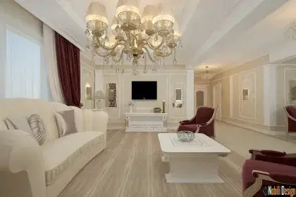 Interior design for the classic luxury home in Rome