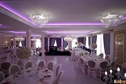 Interior design wedding restaurant reception project