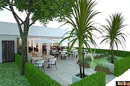 Terrace restaurant interior design project