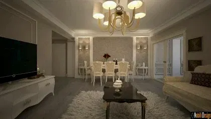 Classic interior design apartment project in Manchester