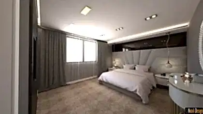 Modern hotel room interior design