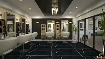 Luxury beauty salon interior design