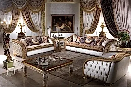 Living Room Charme Collection Italian Luxury