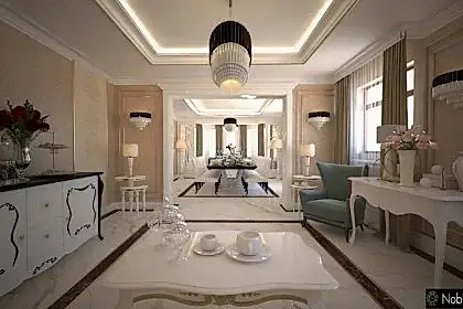 Classic style interior design - Luxury villas Abu Dhabi