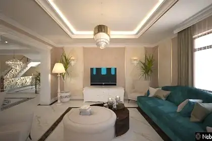 Interior Design Concept for a Luxury one Storey House in Abu Dhabi 51133